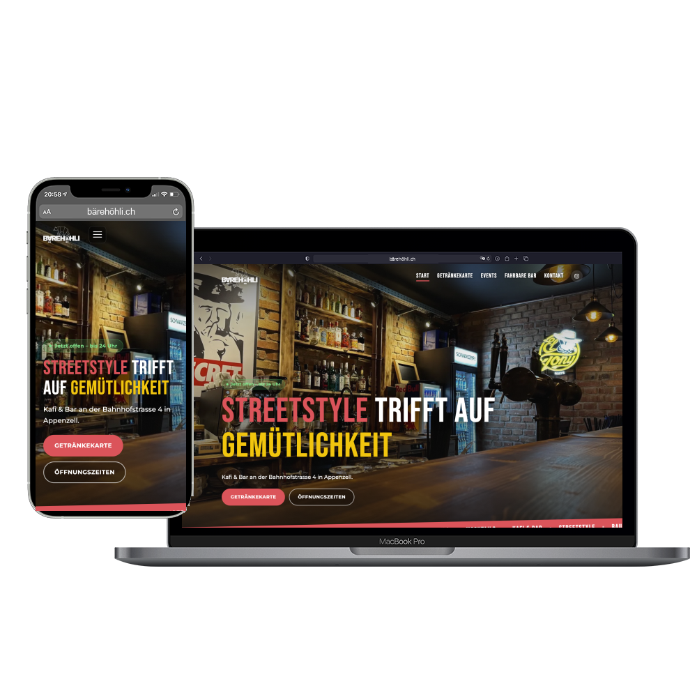 bärehöhli – Webdesign